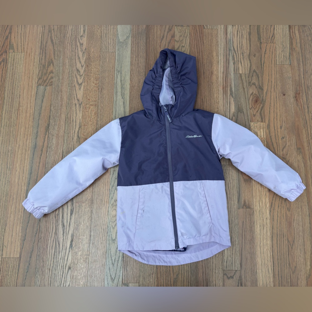 Eddie Bauer Kids Fleece Jacket - Navy and Pink
